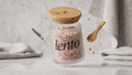 frosted glass jar