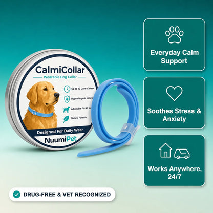 CalmiCollar Dual-Pheromone Calming Collar - Drug-Free Anxiety Relief